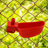 12Pcs Quail Water Cups Pigeon Automatic Bird Waterer for Cage Hang Drinker Breeding Poultry Drinking Bowls(Red)...