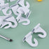 15 Pair Drop Ceiling Hooks for Hanging, White Heavy Duty Ceiling Hooks, Metal T-Bar Hooks, Suspended Ceiling Tile Hook Ceiling Clips for Home Clas...