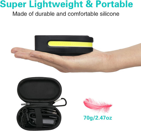 SEVENKA Rechargeable Headlamps with Carrying Case, Bright LED Headlamp Flashlight, Wide Floodlight & Spot Light, 1000 Lumen, Motion Sensor,2.4oz L...