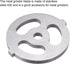 MECCANIXITY Meat Grinder Plate 7mmx54mm Iron Alloy Chopper for Grinders...