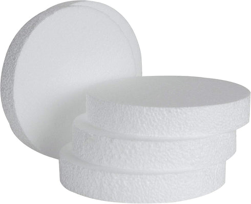 16PCS Round Craft Foam Disc 6 x 6 x 1 inch White EPS Foam Circle, Blank Foam Circles, Arts and Crafts Supplies for Modeling, Sculpturing, Kids Art...
