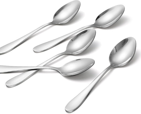 Hiware 16-Piece Stainless Steel Teaspoons - Spoons Silverware Set for Home, Kitchen or Restaurant, Mirror Polished, Dishwasher Safe, 6.5-Inch...