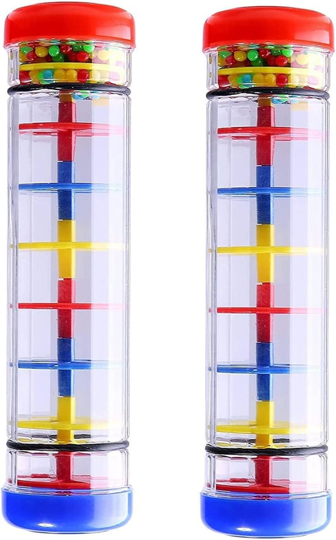 Rainmaker Stick, Rain Stick Shaker, Music Sensory Auditory Instrument, for Babies and Kids, 8 Inches, 2Pcs...