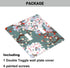 Farmhouse Spring Floral Double Switch Plate Covers Cherry Blossoms And Plum Red Floral Flowers in Green Toggle Light Switch Cover Size 2-Gang for ...