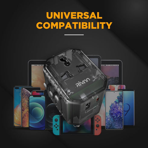 Outlet Universal Travel Adapter, Rivnn Transparent European Travel Plug Adapter, European Plug Adapter, Universal Travel Plug Adapter, Internation...