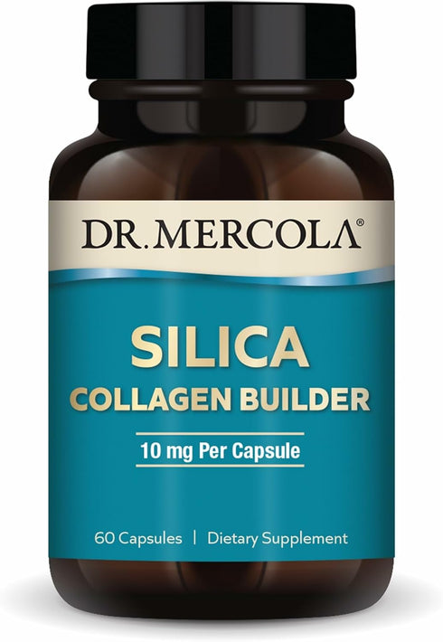 Dr. Mercola Silica Collagen Builder - Plant-Based Silica Supplement to Support Skin, Hair, Nail & Bone Health - Non-GMO, Gluten-Free & Soy-Free - ...