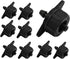60 Pcs Drip Irrigation Emitters, 1 GPH Pressure Compensating Irrigation Drippers for Garden Lawn Watering Irrigation System, Black...