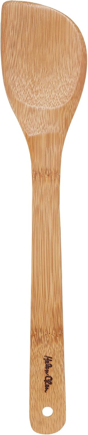 Helen’s Asian Kitchen Left-Handed Natural Bamboo Stir Fry Spatula and Cooking Utensil, 13-Inch...