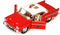 KiNSMART ?? 1957 Chevy Bel Air Fire Chief 5" 1:40 Scale Die Cast Metal Model Toy Car w/Pullback Action ?...
