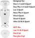 Replacement Float Valve for Instant Pot Duo 3, 5, 6 Qt, Duo Plus 3, 6 Qt, Ultra 3, 6, 8 Qt, Lux 3 Qt - 2 Float Valves 4 Silicone Caps...