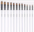 Filbert Paint Brushes Set, 12 PCS Artist Brush for Acrylic Oil Watercolor Gouache Artist Professional Painting Kits with Synthetic Nylon Tips Whit...