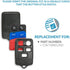 Keyless2Go Replacement for Key Fob Shell Case for Select Ford and Lincoln Vehicles with FCC ID Protection CWTWB1U551-2 Pack...