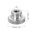 uxcell Knurled Thumb Nuts, 3Pcs M5 x D16mm x H10mm Stainless Steel Round Knobs Fasteners Through Hole Hand Screw Nut Silver for 3D Printer Parts, ...