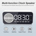 Digital LED Alarm Clock with Wireless Speaker, Dual Alarm Clocks for Bedroom/Heavy Sleepers/Adult/Teens, Bluetooth Speaker Support TF Card Playbac...