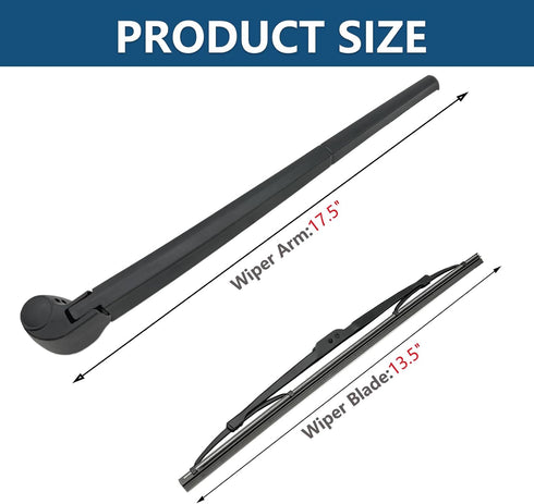 Rear Windshield Wipers Blade Arm Set for AUDI A3 2003-2013 / Audi A3 QUATTRO 2006-2013 / Audi A4 2001-2009 / Audi A4 QUATTRO 2002-2008 / Audi S4 2...