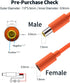 Tonton DC7909 8mm Power Pigtails Cable 3.3FT, 12V Female Plug to Bare Wire Open End Repair Cord for Jackery Bluetti Power Bank Station Portable Ge...
