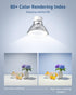 LE GU10 LED Light Bulbs Non-Dimmable, 5000K Daylight White GU10 Bulb Replacement for Recessed Track Lighting, 4W LED Bulbs with 100°Flood Beam for...