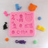 2Pcs/Set Little Cat Shape Silicone Fondant Mold KItty Kitten Chocolate Candy Gumpaste Mould Cupcake Cake Decorating Tools Polymer Clay Resin Mold...
