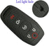 Qty(2) Alegender 5 Buttons Rubber Smart Key Cover Jacket Glove Holder for Ford Fusion Explorer F-150 Mustang Lincoln MKZ MKC Fob Remote...