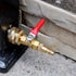 RV Winterize Blowout Adapter with 1/4" Quick Connect Plug and 3/4" Garden Water Hose Threading with Valve for Boat Camper Trailer Sprinkler System...