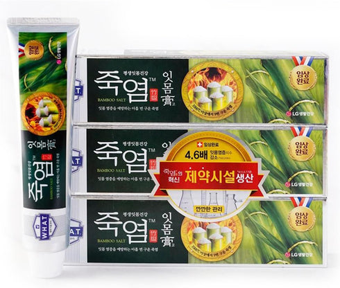 Korean Bamboo Salt Itmomgo Toothpaste, 4.23 oz*3 (Total 12.69 oz) – Jukyeom Toothpaste for Fresh...