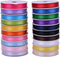 1/4 Inch Solid Double Face Satin Ribbon Set for Gift Wrapping Hair Bows Craft Sewing-100 Yards (5 Yards*20 Colors)...