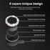 Tensea for iPhone 15 / iPhone 15 Plus Camera Lens Protector, 9H Tempered Glass Camera Cover Screen Protector, HD Clear, Metal Individual Ring for ...
