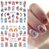 Christmas Nail Stickers for Nail Art Winter Penguin Water Transfer Nail Decals Bear Snowflake Animal Christmas Nail Art Decoration Supplies Manicu...