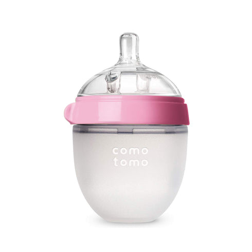 Comotomo Baby Bottle Single Pack, Pink, 5oz...