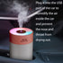 Colorful 260ml Humidifier,USB Power Supply,With 7 Color LED, Air Humidifier,Mini Air Humidifier,Can add essential oil,Suitable for Study Room, Bed...