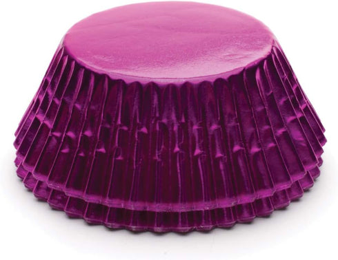 Fox Run Hot Pink Foil Muffin and Cupcake Liners, Set of 32 Standard Size Wrappers...