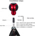 5 Speed Leather Shift Knob Shifting Lever Gear Stick Handle Shifter Transmissions Fit Most Manual Cars Truck SUV Vehicle (Red)...