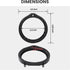 RED WOLF Front Rear Door Speaker Adapter + Wiring Harness for 2008-2013 Honda Civic Accord CRV, Acura 2005-2019 Aftermarket 6.5"- 6.75" Speaker Sp...