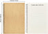 2-Pack Wide Ruled Notebook, Soft Yellow Cover Spiral Notebook, Memo Notepad Sketchbook, Students Office Business Diary Spiral Book Journal,100 Pag...