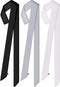 Geyoga 3 Pcs Scarf Skinny for Women Satin Scarf Belts Sash Necktie Neck Scarf Choker Solid Color Narrow Scarf...