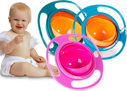 360 Spill Resistant Gyro Bowl with Lid?pink?...