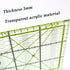 UOOU Quilting Ruler(12.5"X12.5"), Square Quilting Rulers Fabric Cutting Ruler Acrylic Quilters Rulers Clear Mark for Easy Precision Cutting and Cr...