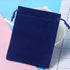 Teensery 25 Pcs Velvet Cloth Drawstring Bags, Jewelry Pouches, Gift Packaging, Sachet Bags, Party Wedding Favor, 2 x 2.75 Inch (Royal Blue)...