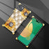 Case Compatible with iPhone 15 Plus,Diamond Sunflower iPhone 15 Plus Cases for Womens,Luxury Decoration Square Soft TPU Shockproof Protective Hard...