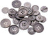 22 Pieces Genuine Gray Mother of Pearl Blazer Buttons Suit Buttons Set 20mm 15mm Natural Gray MOP Shell Buttons Bulk for Men (Gray MOP) Leekayer...