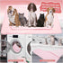 Pet Self-Cooling Dog Mat, Ice Silk Cooling Mat for Dogs, Washable, Portable (Pink, 28 * 39in)...