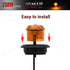 12 Pcs TMH 1-1/4 Inch Mount Amber LENS & Amber LED Clearance Markers, side marker lights, led marker lights, led side marker lights, led trailer m...