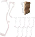 Amazing Drapery Hardware 2.5 Inch Clear Valance Clips for Blinds & Window Shades, 10-Pack - Hunter Douglas WoodMates and Chalet Woods Replacement,...