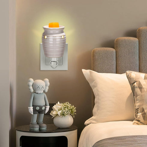 STAR MOON Ceramic Pluggable Wax Melt Warmer, Diffuser for Fragrance Oil, Candle Melter Plug in Wall for Home, Office and Spa, Ideal Gifts, with Tw...
