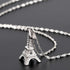 Sterling Silver Eiffel Tower Pendant Necklace Paris Jewelry for Mom Women with 18" Silver Chain...