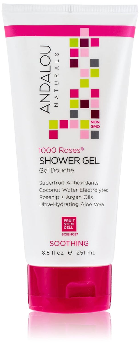 Andalou Naturals 1000 Roses Soothing Shower Gel, 8.5 Ounce...
