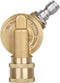 Pressure Washer Gutter Cleaner Attachment - 240 Degree Pivoting Coupler, 1/4” Quick Connect, 7 Angles for Power Washer Spray Nozzle, 4500 PSI...