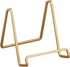 TRIPAR 3-Inch Metal Gold Painted Square Book Holder/Stand, Wire Mini Easel, Small Photo Stands for Table, Display for Picture Frames, Plaques & Pl...