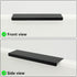 10 Pack Black Finger Pulls for Cabinets 76mm/3inch Hole Centers, Modern Edge Pulls Kitchen Cabinet Handles Drawer Tabs Pull Hardware Aluminum...