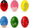 Easter Basket Stuffers, Set of 6 Easter Eggs, Wooden Percussion Musical Shaker Egg for Toddlers Kids Babies Boys Girls Valentines Day Christmas Gi...